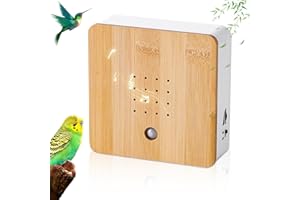 KUWUNG Vogelgezwitscher Box, Naturgeräusche Box mit Wandhalterung Soundbox, Vogelgezwitscher Bewegungsmelder, Vogelgezwitscher Box Bewegungsmelder, Vogelstimmen Bewegungsmelder
