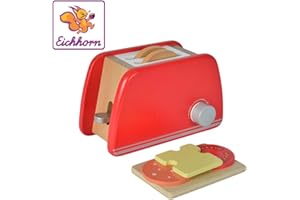 Eichhorn 100002487 10002487 Wooden Toaster with Accessories 7 Pieces 11 x 19 x 11.5 cm, Colourful