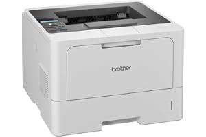 Brother HL-L5210DN Laserdrucker schwarz weiß (A4, 48 Seiten/Min., 1.200x1.200 DPI, LAN, Duplex, 250 Blatt Papierkassette) weiß/grau