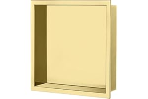 Nassboards 304 Stainless Steel Shower Niche - Wet Room Shelf Recess, Waterproof Storage - Easy Installation for Home Improvement, Bathroom Renovation - Durable, Lightweight, Pre-Built