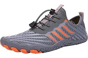 FULIDNGZG Chaussures pieds nus + pour femme - Chaussures de bain d'extérieur à séchage rapide - Chaussures aquatiques SlipStop ergonomiques - Pieds larges - Confortables - Antidérapantes - Chaussures pieds nus