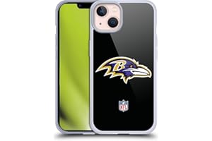 Head Case Designs Licenciado Oficialmente NFL Claro Logotipo de Baltimore Ravens Caso Funda de Gel Suave Compatible con Apple iPhone 13