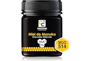 COMPTOIRS ET COMPAGNIES - Miel de Manuka Actif - IAA15+ (MGO514+) - Origine Nouvelle Zélande - 250g
