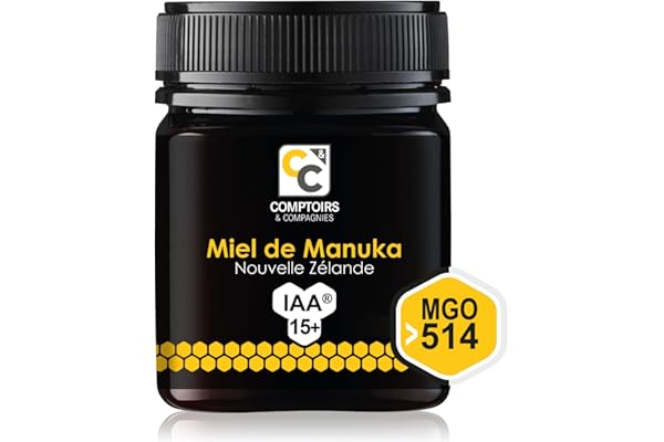 COMPTOIRS ET COMPAGNIES - Miel de Manuka Actif - IAA15+ (MGO514+) - Origine Nouvelle Zélande - 250g