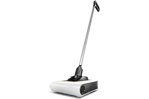 Kärcher KB 5 Electric Floor Sweeper Broom - Multi-Surface - Lightweight and Cordless - Ideal for Fur, Hair, Dirt, & Debris - 8.25" Cleaning Width - White