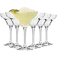 Krosno Margarita Cocktail Glasses | Set of 6 | 270 ML | MIXOLOGY Collection | Large Coupe Cocktail Glasses | Perfect for Home, Restaurants and Parties | Dishwasher Safe