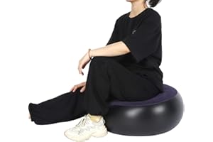 ATYHAO Air Chair Inflatable Chair Stool Portable Outdoor Camping Chair Inflatable Flocking Stool Footrest for Home Office Travel