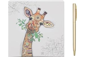 L & P Home & Gifts Gina Giraffe Memo Block | Designed By Bug Art | Artistic Square Memo Block For Office, Home or Schools | Murphy Mutt Memo Pad Block With Lovely Designs
