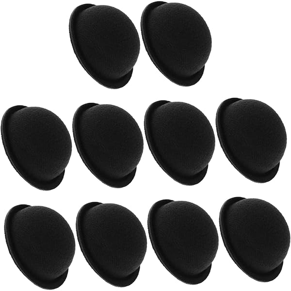 KONTONTY 40 Stück Mini-Hüte Aus Plastik - Weiße Partyhütchen Für Spielzeug & Bastelprojekte