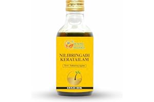 Herbs Botanica Nilibringadi Keratailam Neelibhringadi Hair Oil For Scalp, Hair Loss,Ayurvedic Oil For Hair Premature Graying 200Ml Bottle
