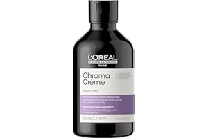 L'Oréal Professionnel, Shampoing Violet Neutralisant les Reflets Jaunes Indésirables, Cheveux Blonds, Méchés à Blond Platine, Déjaunisseur, Nutrition, Brillance, Chroma Crème, Serie Expert