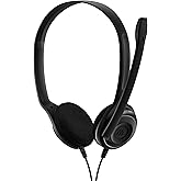 EPOS PC 8 USB-On-Ear-Stereo Headset PC, Kopfhörer mit Kabel, Inline-Lautstärke, Stummschaltung & Mikrofon-Rauschunterdrückung