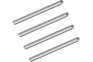 LAVMHAB Tubo in acciaio inox 304, diametro esterno 12 mm, spessore parete 0,5 mm, lunghezza 200 mm, tubo rotondo in acciaio inox senza saldatura (4 pezzi)