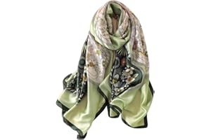 Trillion London® Spring Collection | Designer Silk Scarf For Women | Lightweight Neck Scarves | Shawl Wraps | Suitable for Daily Life | Travelling & Gifting | Smooth & Soft Finish | Size- 180cm*90cm