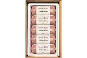 MOCO RAW DIRECT Prime Raw Frozen BARF Dog Food – 454g Rolls | 20 or 30 Rolls Pack | Premium Natural Barf Raw Diet | High-Protein, Grain-Free & Nutrient-Rich (20, Chicken & Veg)