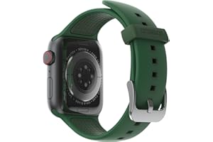 OtterBox Całodzienny pasek do zegarka Apple Watch Series 9/8/7/6/SE 2. gen/SE 1. gen/5/4/3, wytrzymały, miękki w dotyku silikonowy pasek do zegarka Apple Watch