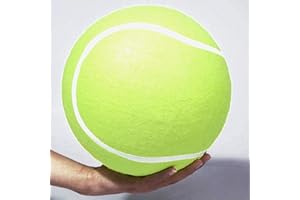 Herreicher Palla tennis gigante Giocattoli per cani, palline robuste, diametro 24 cm, giocattolo gigante, palla da tennis, giocattolo da masticare per cani