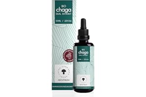 Lefna Chaga Vitalpilz Tinktur - hochdosierte Chaga Pilz Extrakt Tropfen mit Beta-Glucane und Polysaccharide - nachhaltige Wildsammlung 50ml