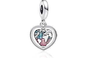 Annmors Charms Love Famille de Argent Sterling 925 Femmes Perles Charme Fille Pendentif Breloque Compatible pour Européen Bracelets & Collier