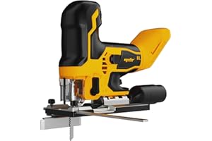 Mellif Akku Stichsäge für Makita Akku 18V, Pendelhubstichsäge kabellose mit bürstenlos Motor,3 stufige Pendelhub, 6 stuftige Geschwindigkeitmodi 800-3800 RPM, ± 45° neigbar, LED Lampe (KEIN Akku)