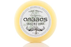 Anbbas Qualitäts-Sandelholz-Rasierseife Nachfüllpackung 3,5 OZ für Barber Traditional Nassrasur-Drehen