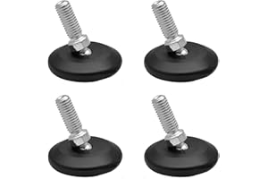 WAGNER DESIGN YOURSELF WAGNER QuickClick® Feltrini per mobili I Set da 4 piedini regolabili Ø 37 mm con snodo sferico e filettatura M8 x 25 mm I 4x piedini regolabili + 4x inserti - ULTRASOFT Ø 30 mm - Fatto in DE- 15415100