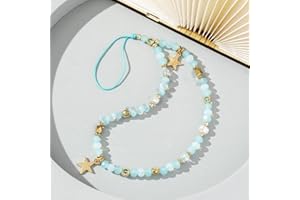 PTNKUIIY Bohemian Anti-Lost Mobile Phone Lanyard, Colourful Pearl Phone Lanyard, Mobile Phone Chain, Hand Strap, Universal Phone Chain, Mobile Phone Charm, Mobile Phone Case, Pendant, Decoration Accessories,