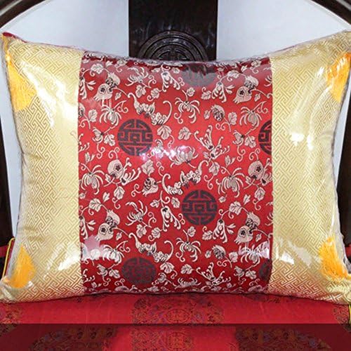 Decorative pillowcase chinese sofa cushions retro brocade fabric embroidery pillow-L 40x50cm(16x20inch)Version B