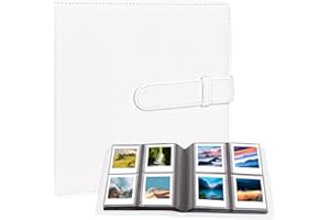 NISELITY Álbum de fotos de 288 bolsillos para cámara Fujifilm Instax Square SQ1/SQ6/SQ10/SQ20, Kodak Mini 3 Square, Mini 3 Retro, Mini Shot 3 Square, Mini Shot 3 Square retro, Kodak 3 x 3 fotos (blanco)