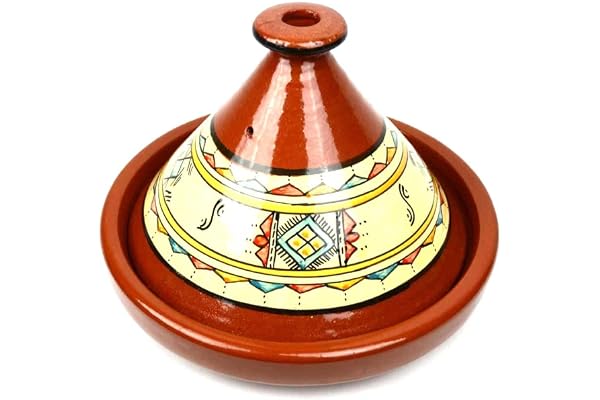 Tajine köp, original från Marocko, Marockansk Tajine 30 cm, lerkruka för matlagning, för 4–5 personer, handtorkad från Marrakech, glaserad, Tagine Tajin, trädgårdskruka, gryta, handgjord av Marocko