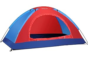 FACULX Tienda de campaña ultraligera para 1-2 personas, tienda de campaña impermeable con puertas dobles, bolsa de transporte, clavijas y mosca de lluvia para senderismo y aventuras al aire libre