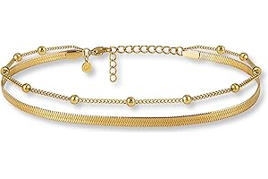 Gd. GOOD.designs EST. 2015 Fußkettchen für Damen I Mehrreihige Fußkette - Verstellbar I Schlangenkette Fußschmuck in Gold - Silber - Rosegold - Schwarz I Wasserfest