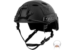 QMFIVE Tactical veloce Casco con occhiali Military Tactical Helmet CS Airsoft SWAT Paintball della base di Casco Protettivo