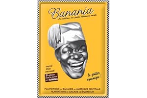 EDITIONS CLOUET Éditions Clouet 56440 - Grande Plaque métal 30x40 cm Banania - Tête Noir et Blanc