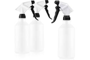 COM-FOUR® 3 flaconi spray - spruzzatore a pompa resistente agli agenti chimici con filettatura 28/400 per casa, giardino, officina - flacone spray con ugello regolabile - 500 ml (EPDM)