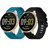 kwmobile Straps for AGPTEK LW11 Straps - 2x Replacement Silicone Watch Bands - Smartwatch or Fitness Tracker
