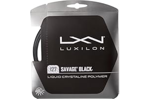 Wilson Cordages pour Raquette Luxilon, Savage 127, Rouleau de 2 mètres, Noir, 1,27 mm, Unisexe, WRZ902100