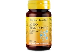 Nature Essential | Ácido Hialurónico | 60 Cápsulas | Bote para 2 Meses | Dermis | Articulaciones, Cartílagos y Piel