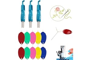 SUNBBINGSP Enfile-aiguille automatique, 13 pièces en plastique, enfile-aiguille en plastique, enfile-aiguille automatique pour machine à coudre en métal, pour broderie de fil à coudre et point de croix
