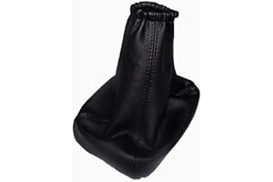Schaltmanschette Schaltsack Sack Schwarz Faden Schwarz Echt Leder myshopx SA85