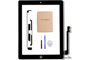 bestbargainhouse Touch Screen Digitizer for iPad 4th A1460 A1459 A1458 9.7 Inch Front Glass Replacement Assembly with Repair Tools Kit Adhesive Tape(Not Lcd Screen)