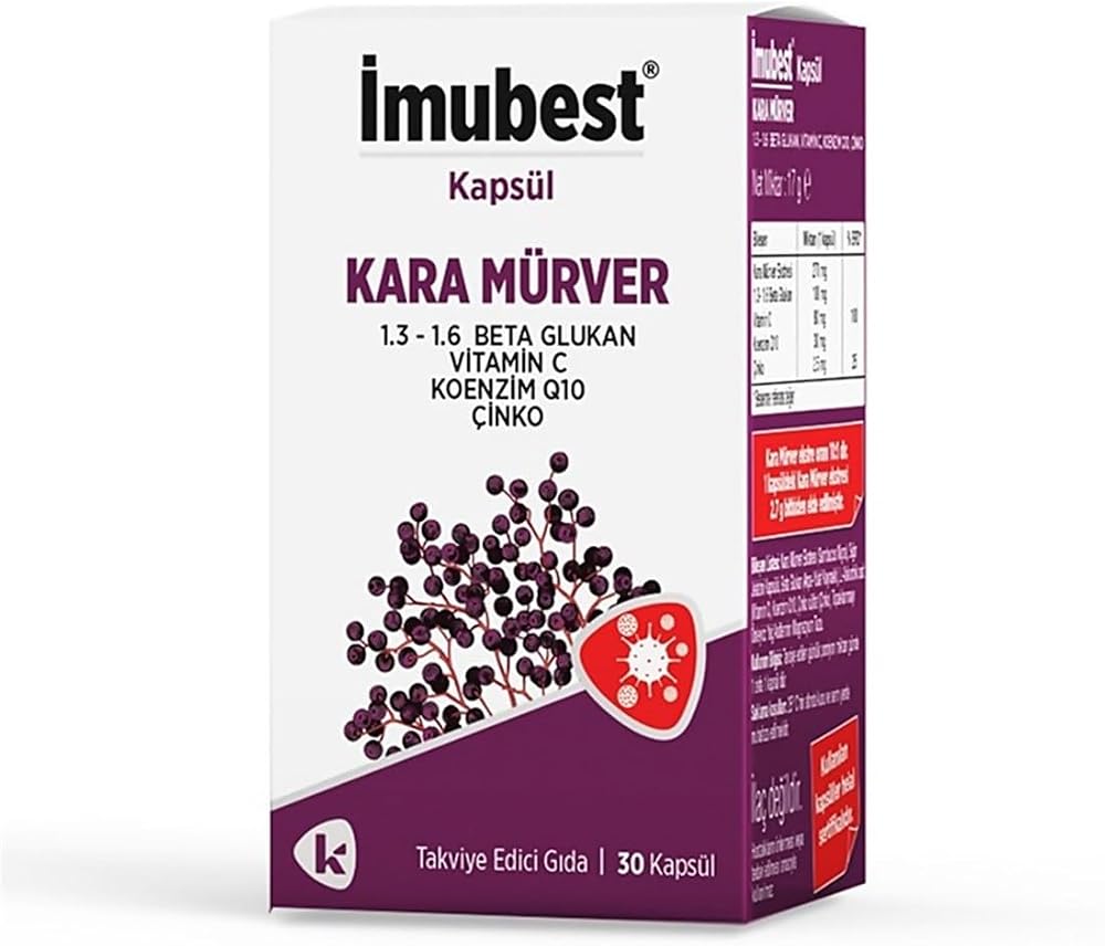 İMUBEST Kara Mürver 30 Kapsül