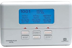 Horstmann H37XL Channelplus Electronic Central Heating Programmer Series 2 - 3 channel, 7 day