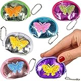 geldbörsen leder Größe: 6,5 x 6 cm ✔ German Trendseller® - 12 x Kinder Geldbörsen Schmetterlinge Mitgebsel ┃ Portmonee ┃ Kindergeburtstag ┃ 12 Stück