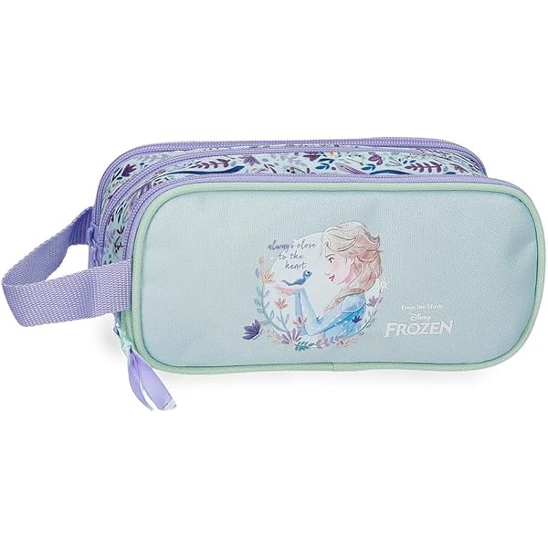 safta BLACKFIT8 SMILE - Astuccio triplo, astuccio per bambini, ideale per bambini in età scolastica, comodo e versatile, qualità e resistenza, 22 x 3 x 12 cm, Blu chiaro/Rosa Chiaro, M, Casual