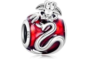 MGIUL Charms en Argent 925 pour Bracelets et Colliers de Femmes Dessin Animé Animaux Lucioles Papillons Pendentif Dangle Beads Birthday Mother’s Day Jewellery Gift For Femmes