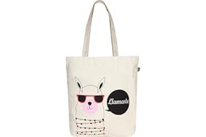 Eco Right Bolsa de Lona de Algodón Orgánico para Mujer | Bolsos para Niñas Ecológica para el Trabajo y las Compras | Bolsos Mujer Bandolera Grande Resistente al Agua para el Playa, Viajes