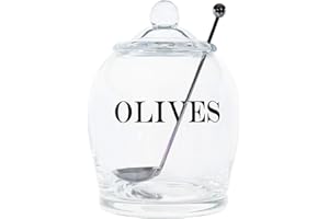 Creative Co-op Food Storage, Glass: 90PercentGLASS 10% stainless steel