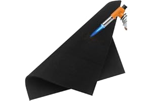 BEENNA Tappeto Ignifugo, 30x30 cm Sottofondo Ignifugo, Coperta per Saldatura, Resistente al Calore Fino a 1000°C, Ideale per la Protezione Antincendio e la Resistenza al Calore