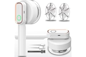 GBARAN Quitapelusas, afeitadora de Telas, quitapelusas eléctrica para Ropa, afeitadora de suéteres con Carga USB y 2 Cabezales de Repuesto para Ropa